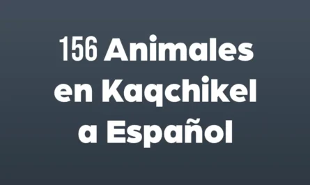 animales en kaqchikel a español