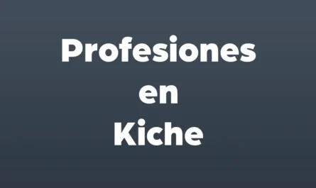 Profesiones en kiche