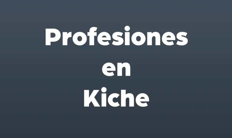 TODAS las Profesiones y ocupaciones en KICHE y español con IMÁGENES