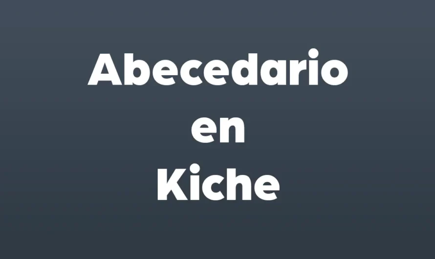 Abecedario en Kiche