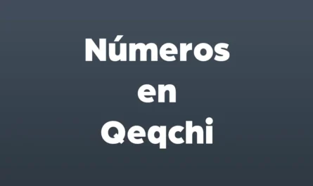 numeros en qeqchi
