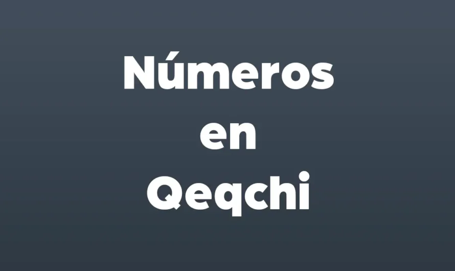 Números en Qeqchi