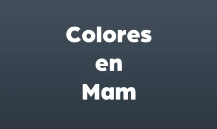 Colores en mam