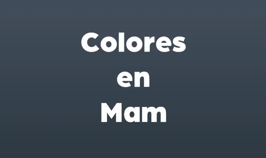 Colores en Mam