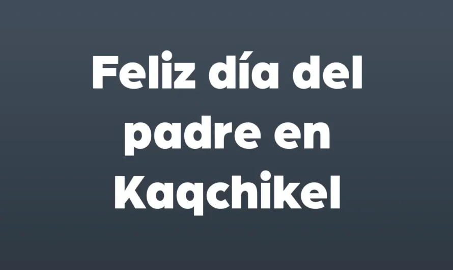 Feliz día del padre
