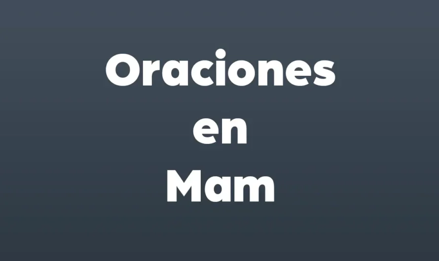 Oraciones en Mam