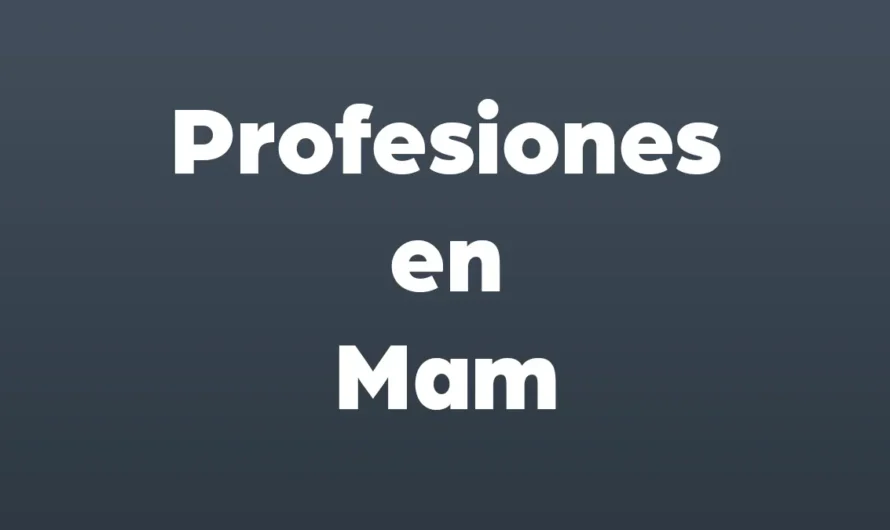 Profesiones y Oficios en Mam