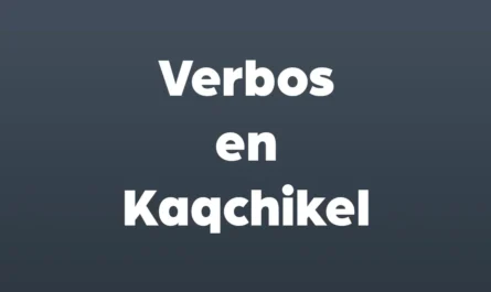 verbos en kaqchikel