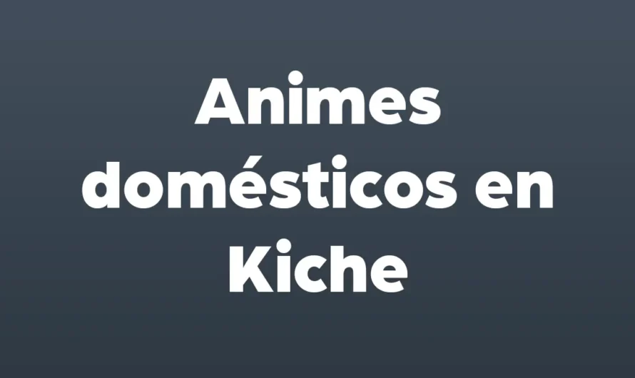 ANIMALES DOMESTICOS en Kiche con IMAGENES y AUDIOS