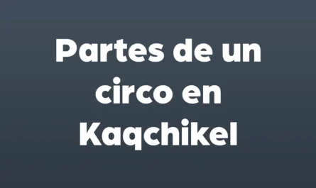 partes de un circo en kaqchikel