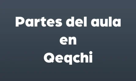 partes del aula en qeqchi