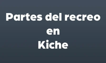 partes del recreo en kiche