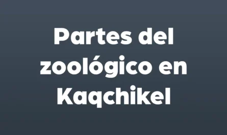 partes del zoologico en kaqcchikel