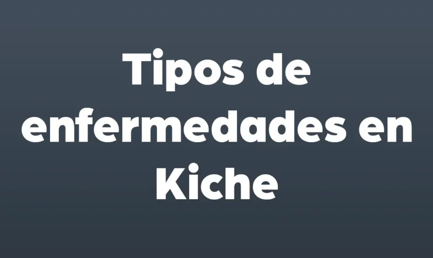 Tipos de ENFERMEDADES en Kiche