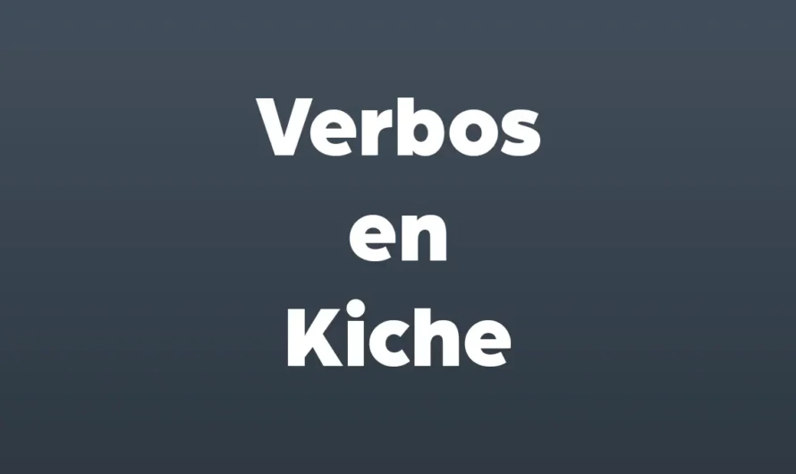 VERBOS en KICHE