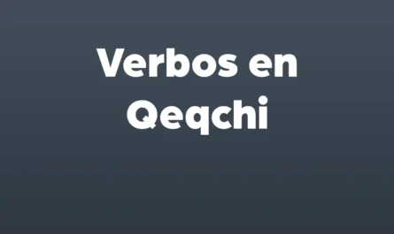 verbos en qeqchi