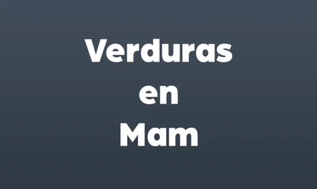 verduras en mam