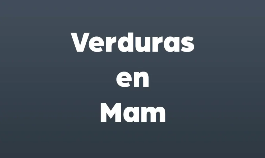 Verduras en Mam y Español con imágenes